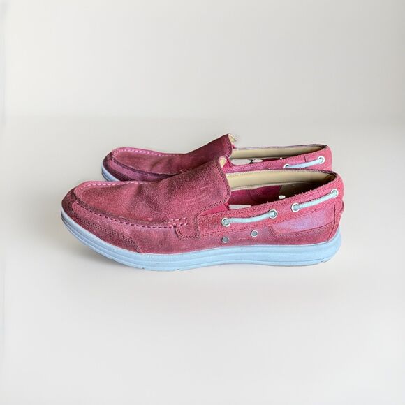 Cole Haan Dockside Mens Size 10.5M Shoes Red Suede Boat Shoe Comfort Loafer main image 4